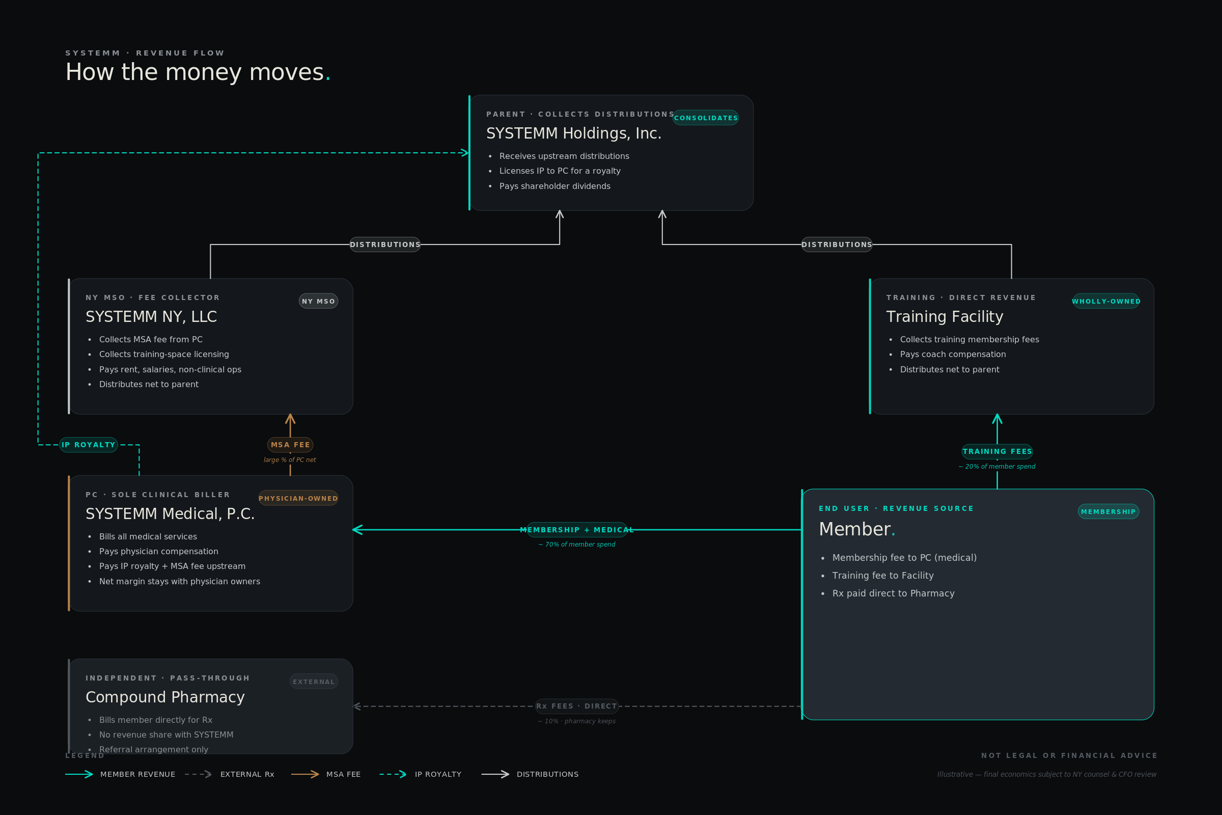 SYSTEMM Revenue Flow