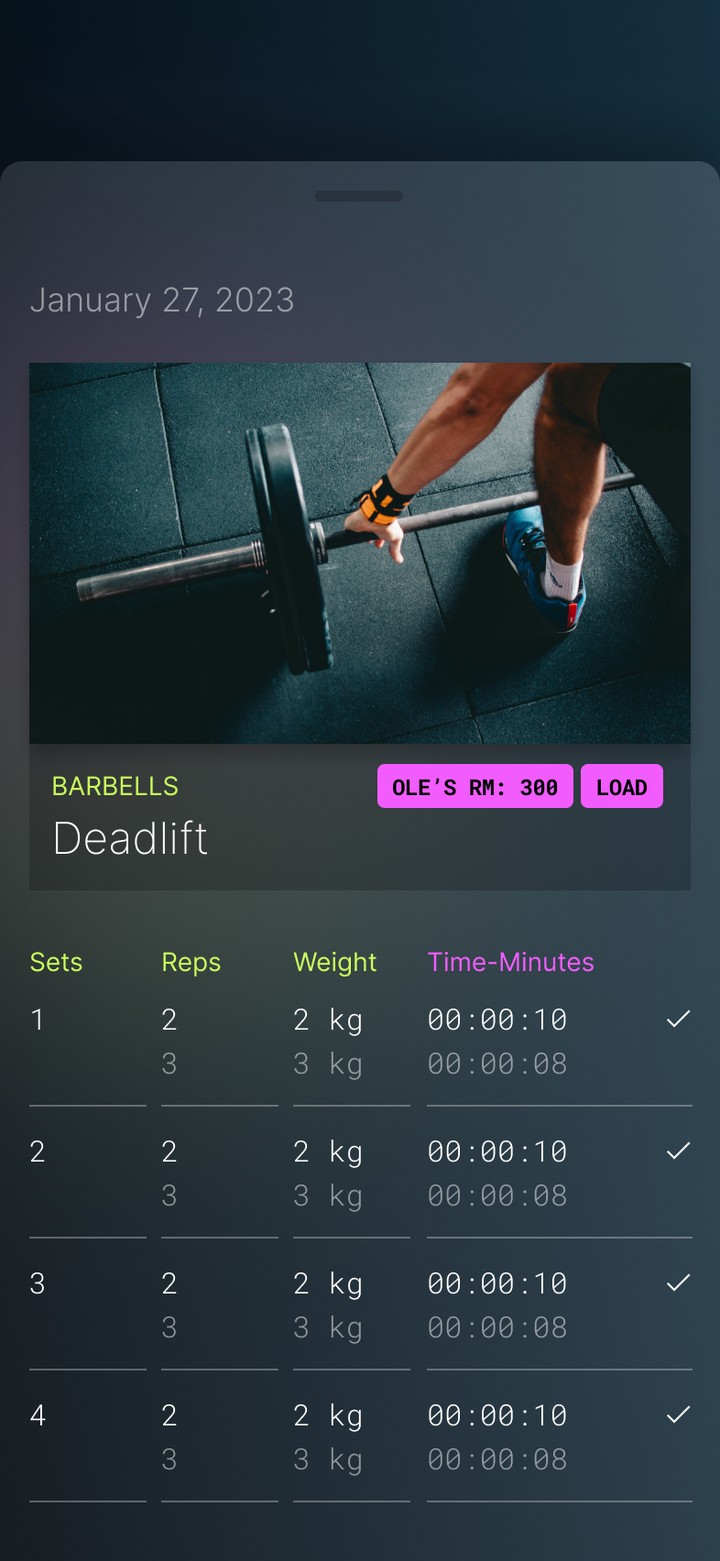 Exercise detail